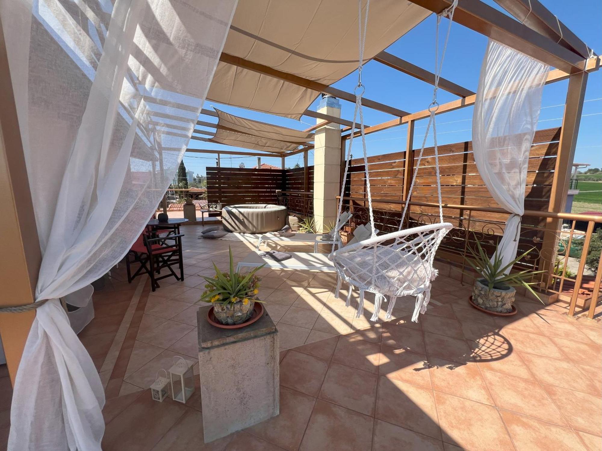 Apartamento Doormat# Wait 'N Sea, Jacuzzi, Luxury Stone House Epanomí Exterior foto